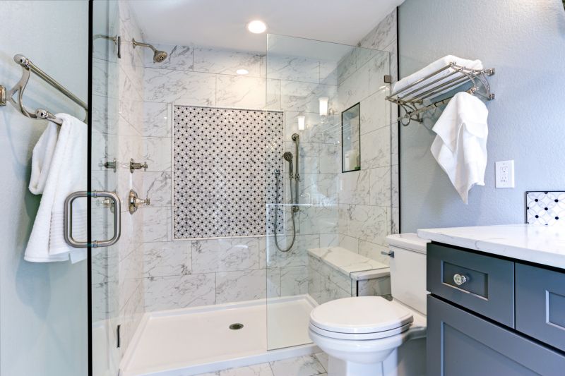 Shower with Large Format Tiles